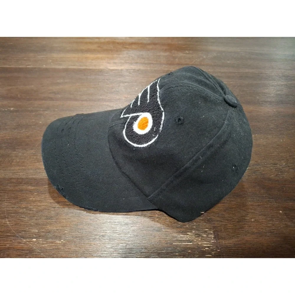 Philadelphia Flyers Retro Brand Black Worn Style Flexfit Slouch Hat -L/XL - New!